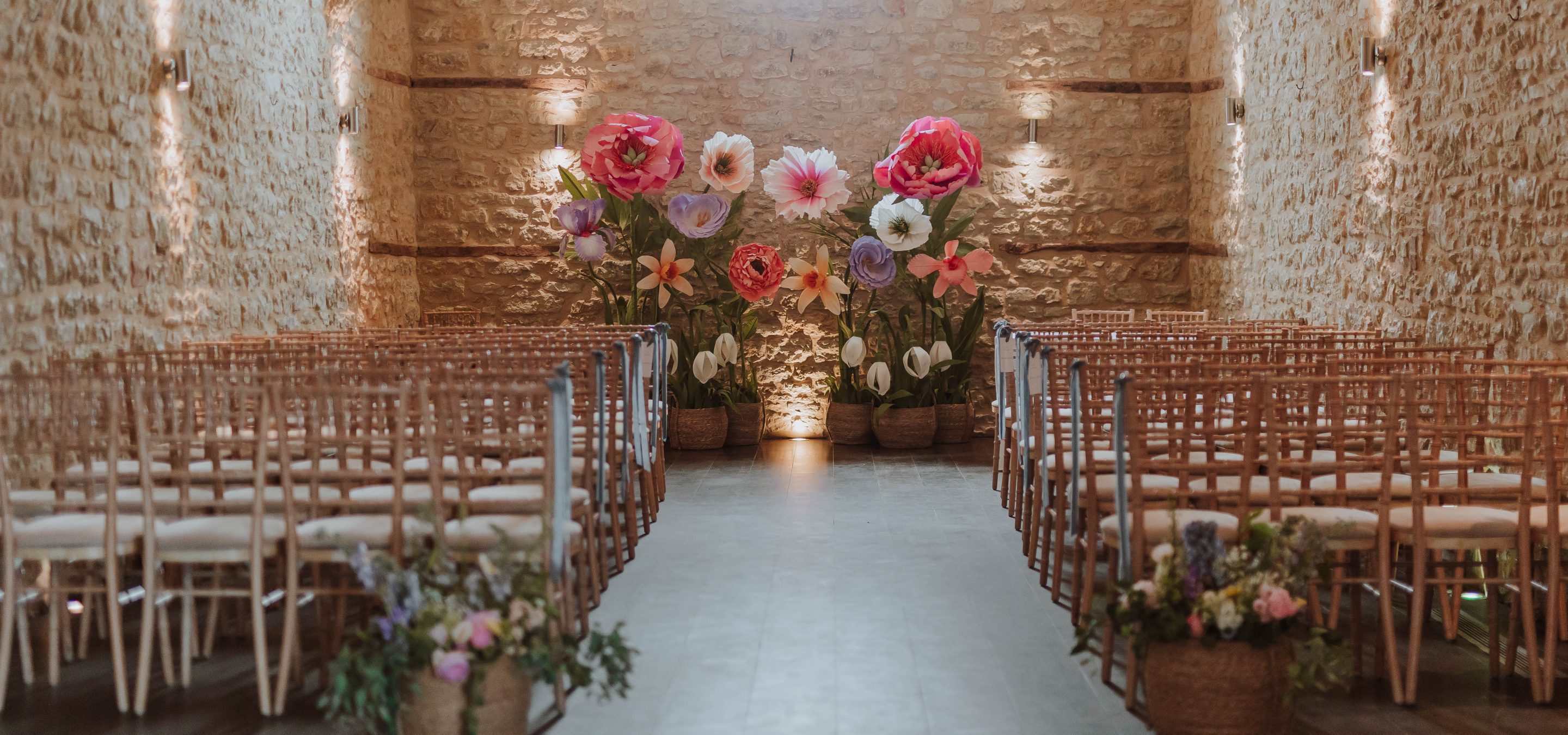 Wedding ceremony at Huntsmill Farm