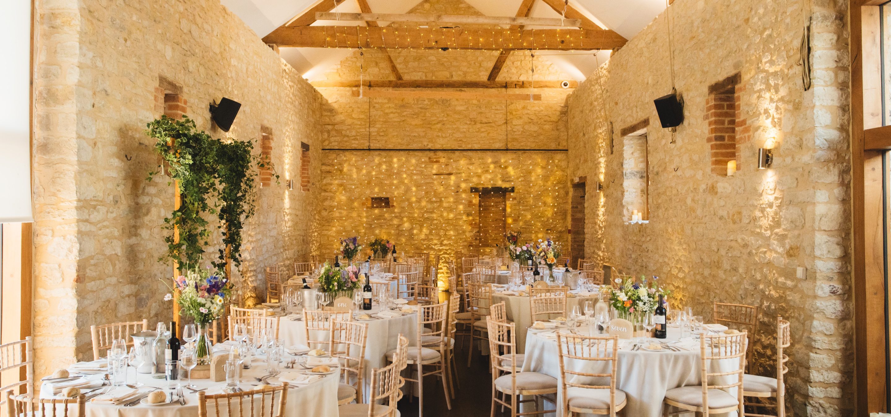 Wedding breakfast at Huntsmill Farm